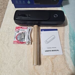 Black Thermal Printer with Accessories